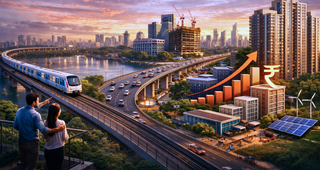 Infrastructure development boosting property prices in Kolkata through metro expansion and urban growth in 2026