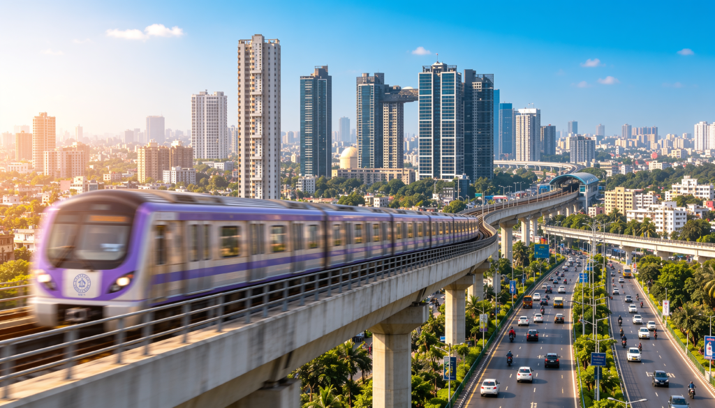 Mukundapur real estate near EM Bypass Kolkata with metro connectivity